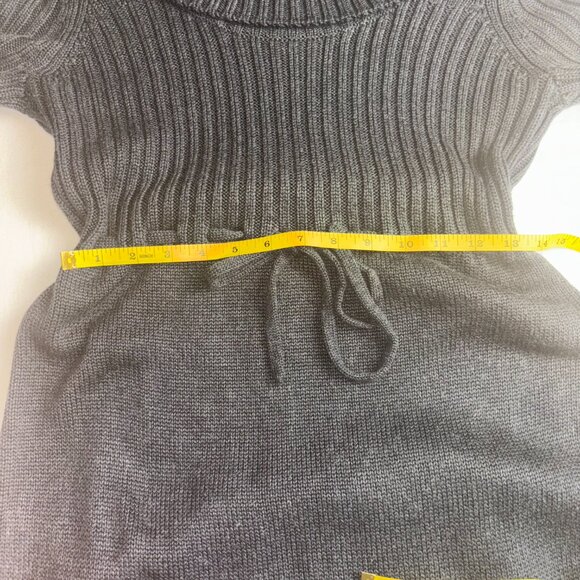 Calvin Klein Dark Gray Sweater Dress with Cowl Neck - Size S - Picture 3 of 10